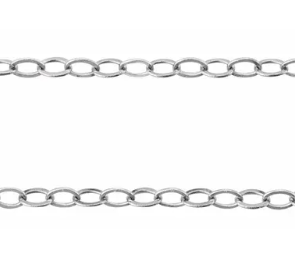 14k Gold Flat Cable Chain